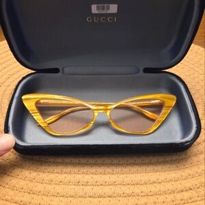 Women's Gucci Golden Cat Eye Sunglasses